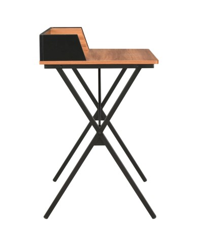 Bureau Noir et marron 80x50x84 cm