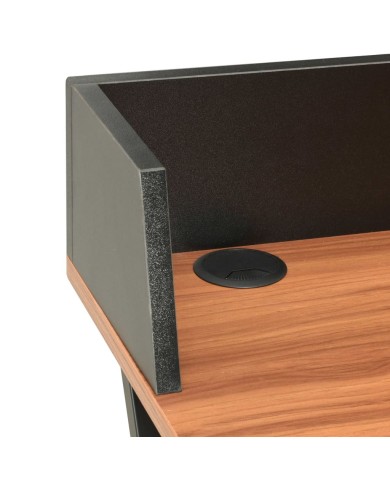 Bureau Noir et marron 80x50x84 cm