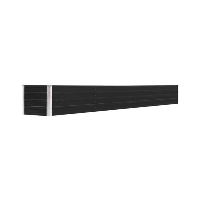 Lit surélevé de jardin Acier galvanisé 320x40x45 cm Anthracite