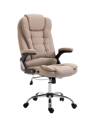 Chaise de bureau Taupe Polyester