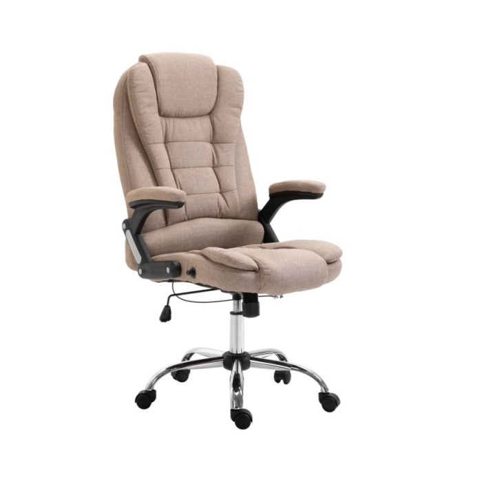 Chaise de bureau Taupe Polyester