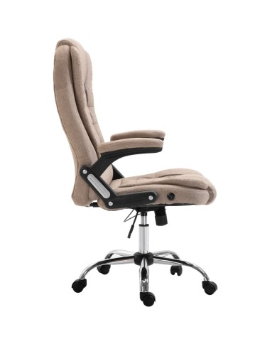 Chaise de bureau Taupe Polyester