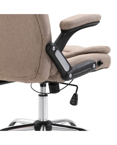 Chaise de bureau Taupe Polyester
