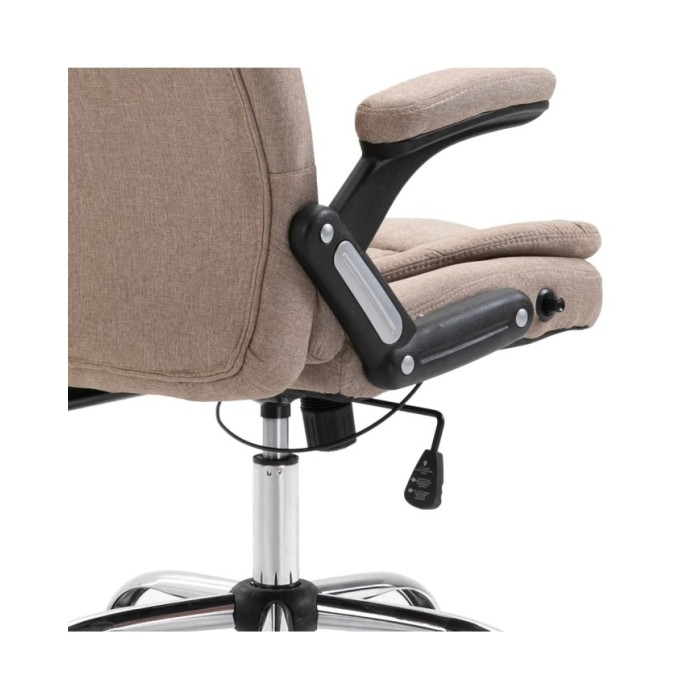 Chaise de bureau Taupe Polyester