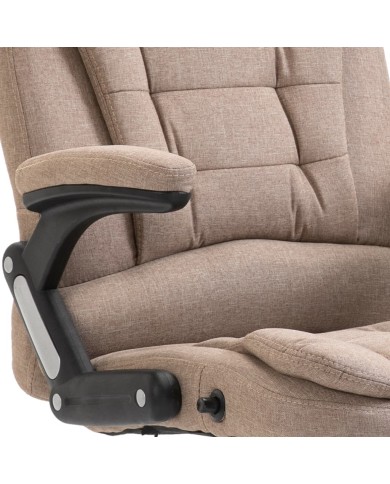 Chaise de bureau Taupe Polyester