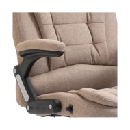 Chaise de bureau Taupe Polyester