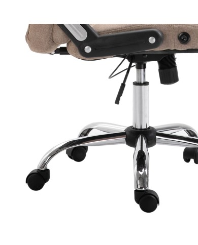 Chaise de bureau Taupe Polyester