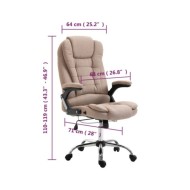 Chaise de bureau Taupe Polyester