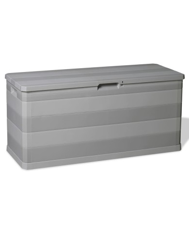 Boîte de rangement de jardin Gris 117x45x56 cm