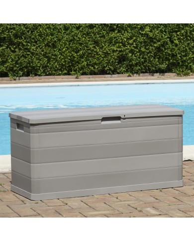 Boîte de rangement de jardin Gris 117x45x56 cm