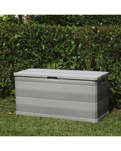 Boîte de rangement de jardin Gris 117x45x56 cm
