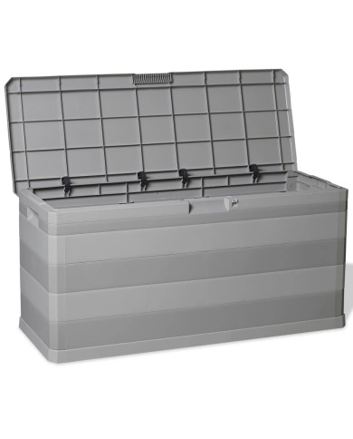Boîte de rangement de jardin Gris 117x45x56 cm
