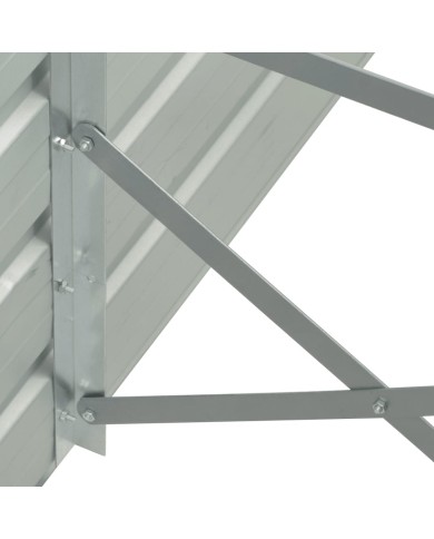 Lit surélevé de jardin Acier galvanisé 320x40x45 cm Anthracite