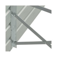 Lit surélevé de jardin Acier galvanisé 320x40x45 cm Anthracite