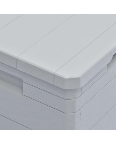 Boîte de rangement de jardin 90 L Gris clair