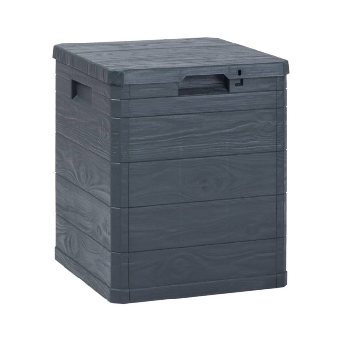Boîte de rangement de jardin 90 L Anthracite 
