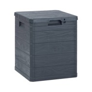 Boîte de rangement de jardin 90 L Anthracite 