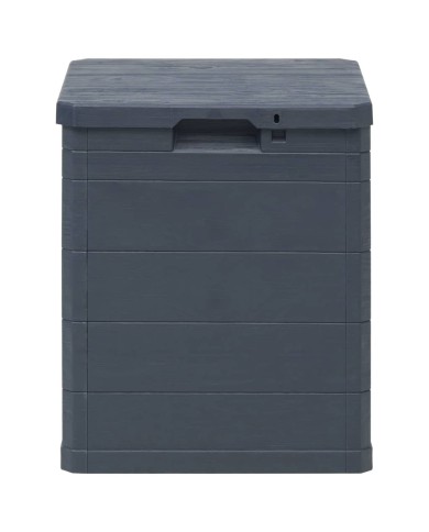 Boîte de rangement de jardin 90 L Anthracite 