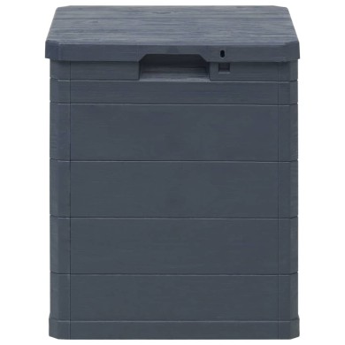 Boîte de rangement de jardin 90 L Anthracite 