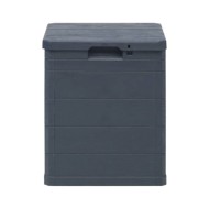 Boîte de rangement de jardin 90 L Anthracite 