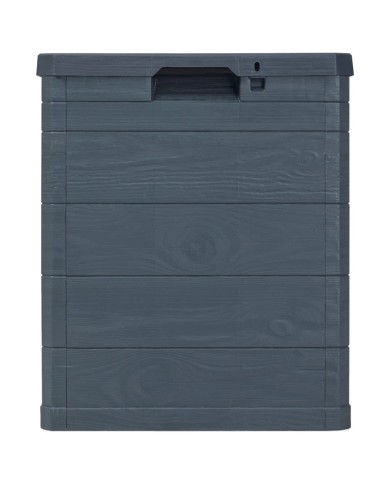 Boîte de rangement de jardin 90 L Anthracite 
