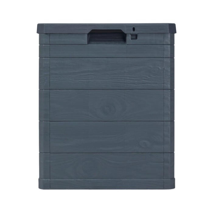 Boîte de rangement de jardin 90 L Anthracite 