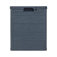 Boîte de rangement de jardin 90 L Anthracite 