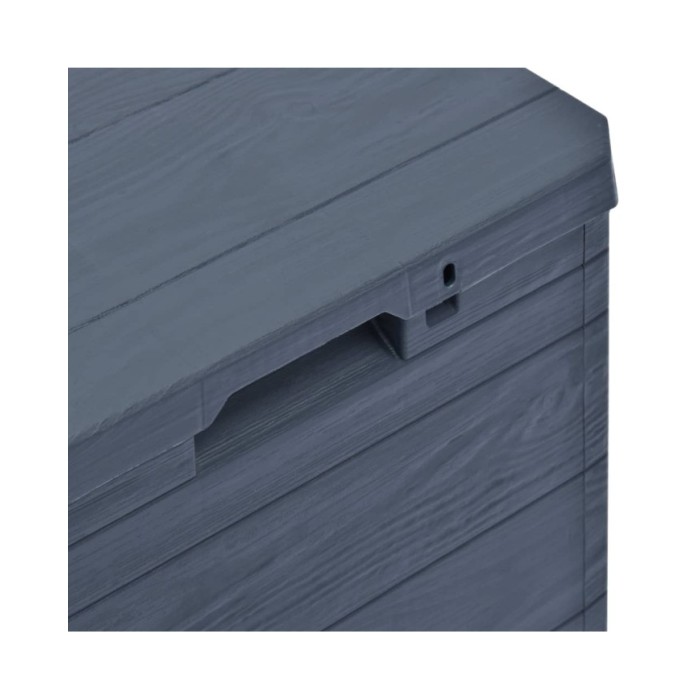 Boîte de rangement de jardin 90 L Anthracite 