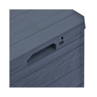 Boîte de rangement de jardin 90 L Anthracite 