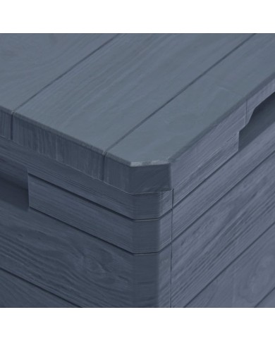 Boîte de rangement de jardin 90 L Anthracite 