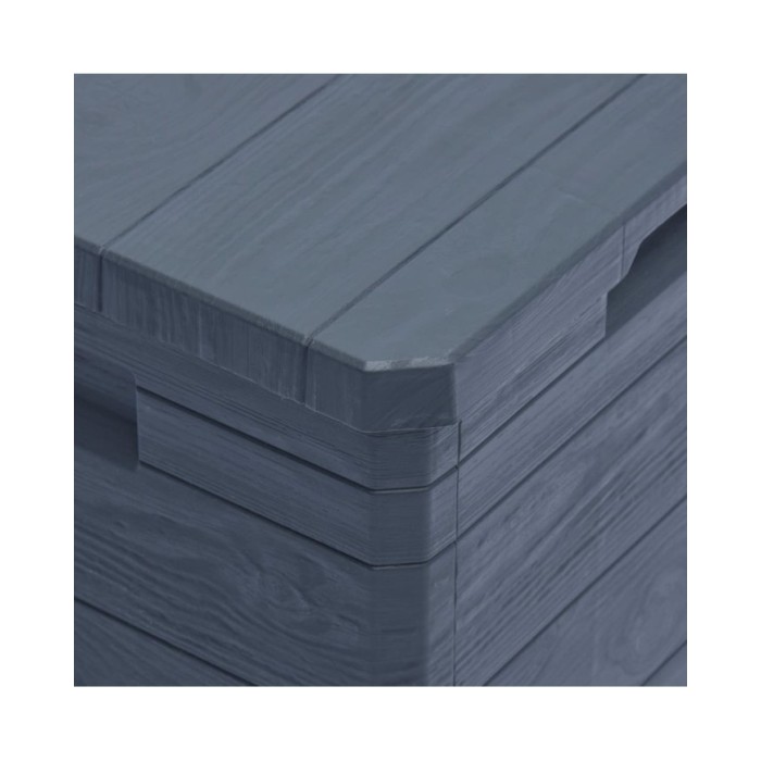 Boîte de rangement de jardin 90 L Anthracite 