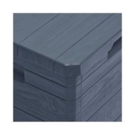 Boîte de rangement de jardin 90 L Anthracite 