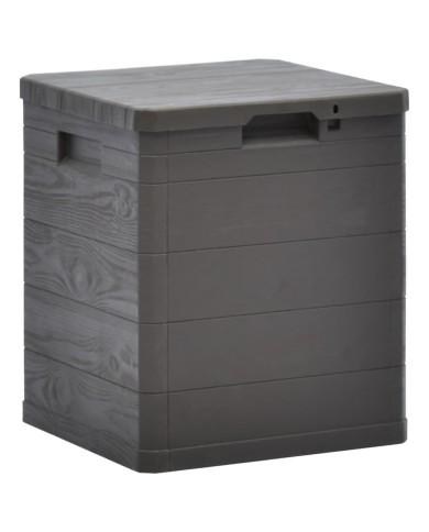 Boîte de rangement de jardin 90 L Marron