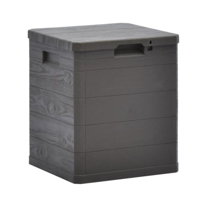 Boîte de rangement de jardin 90 L Marron