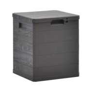Boîte de rangement de jardin 90 L Marron