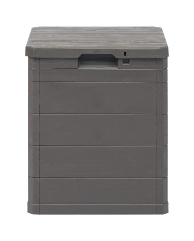 Boîte de rangement de jardin 90 L Marron