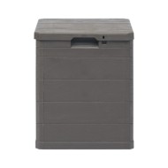 Boîte de rangement de jardin 90 L Marron