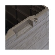 Boîte de rangement de jardin 90 L Marron