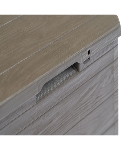 Boîte de rangement de jardin 90 L Marron