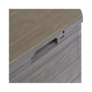 Boîte de rangement de jardin 90 L Marron