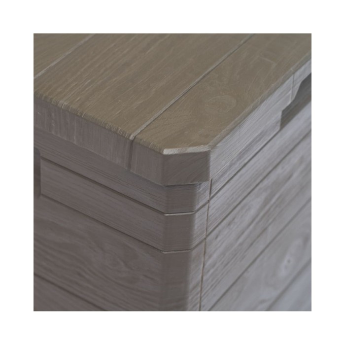 Boîte de rangement de jardin 90 L Marron