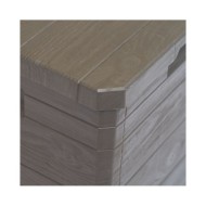 Boîte de rangement de jardin 90 L Marron