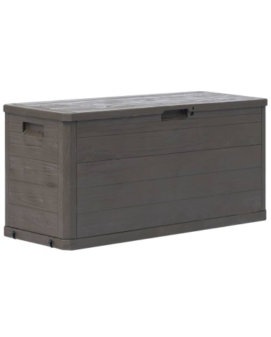 Boîte de rangement de jardin 280 L Marron