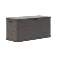 Boîte de rangement de jardin 280 L Marron