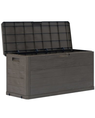 Boîte de rangement de jardin 280 L Marron