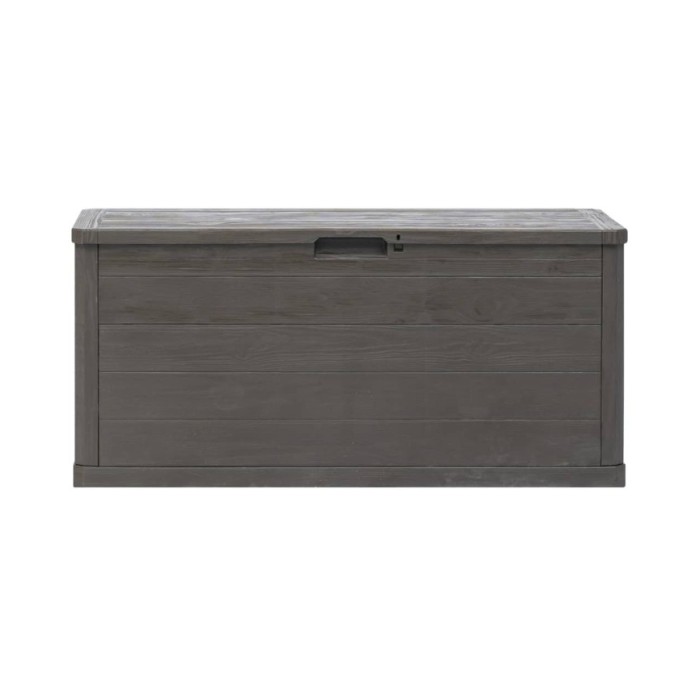 Boîte de rangement de jardin 280 L Marron