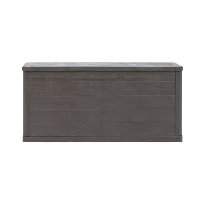 Boîte de rangement de jardin 280 L Marron