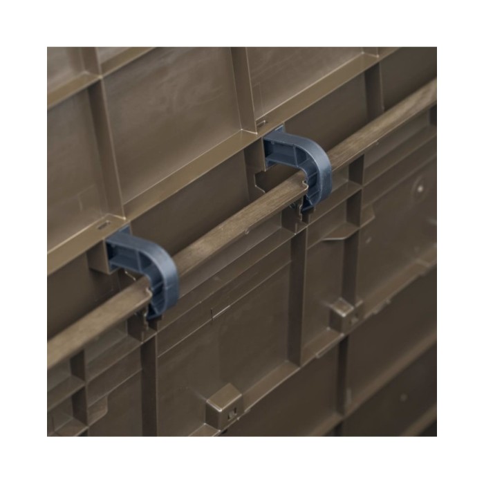 Boîte de rangement de jardin 280 L Marron