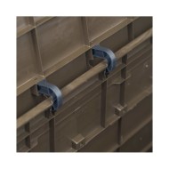 Boîte de rangement de jardin 280 L Marron