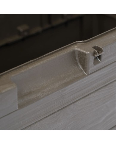 Boîte de rangement de jardin 280 L Marron